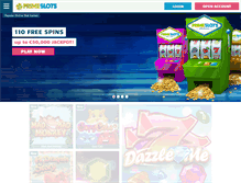 Tablet Screenshot of primeslots.com